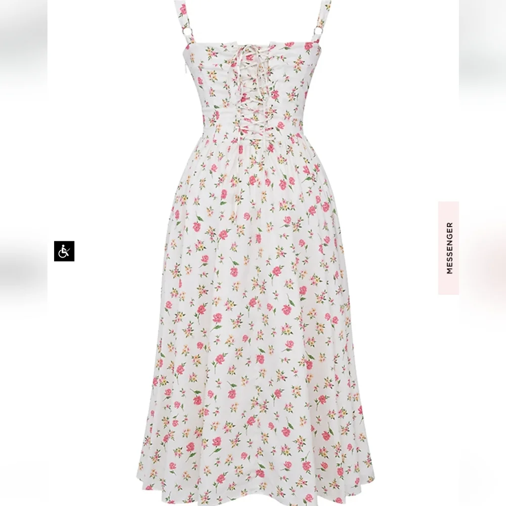 House of CB Tatiana Rose Print Midi Sundress - Picture 13 of 16